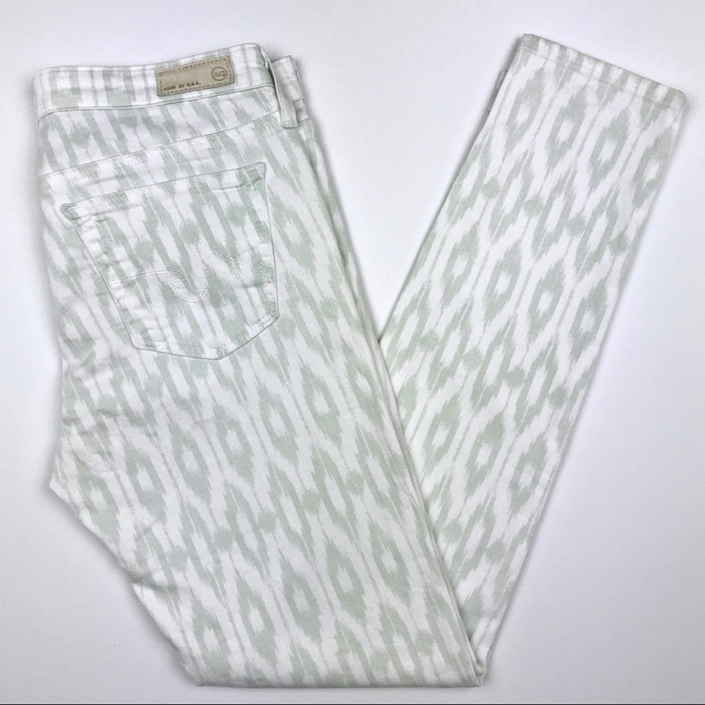 Adriano Goldschmied White Green Aztec Skinny Jean - Picture 3 of 9